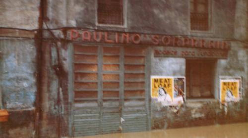 Fachada con rótulo Paulino Sorarrain, 1983