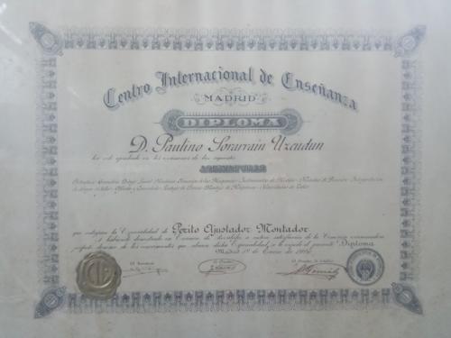 Diploma Paulino Sorarrain